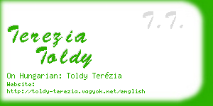 terezia toldy business card