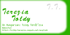 terezia toldy business card
